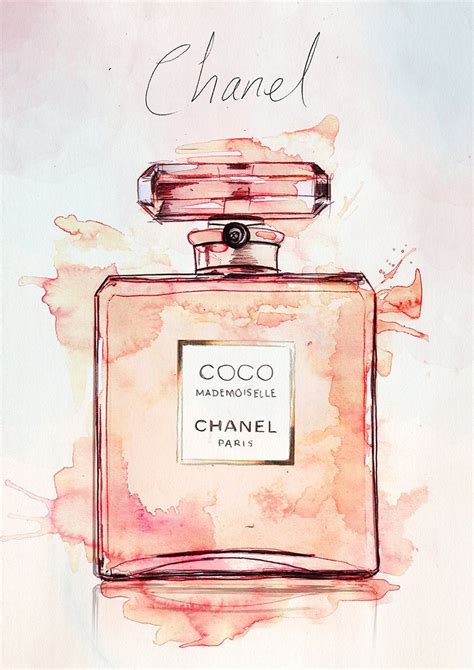 coco chanel parfum gemalt